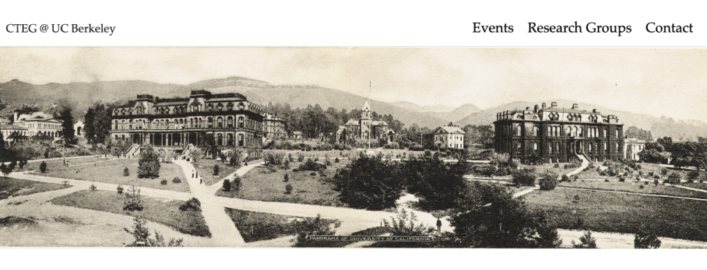 Historic photo of the UC Berkeley campus in the early 20th century.